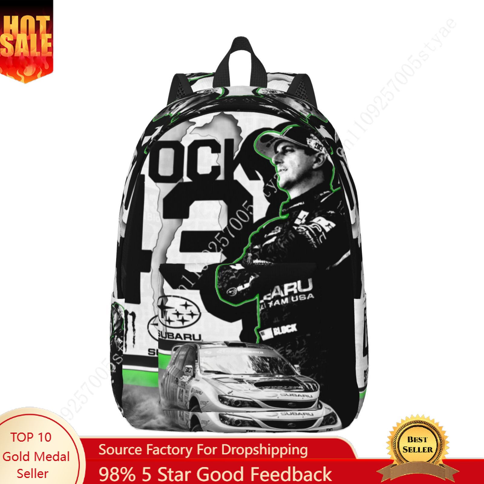 Fashion Backpack Women - Plecak Ken Block 43 Custom Canvas,