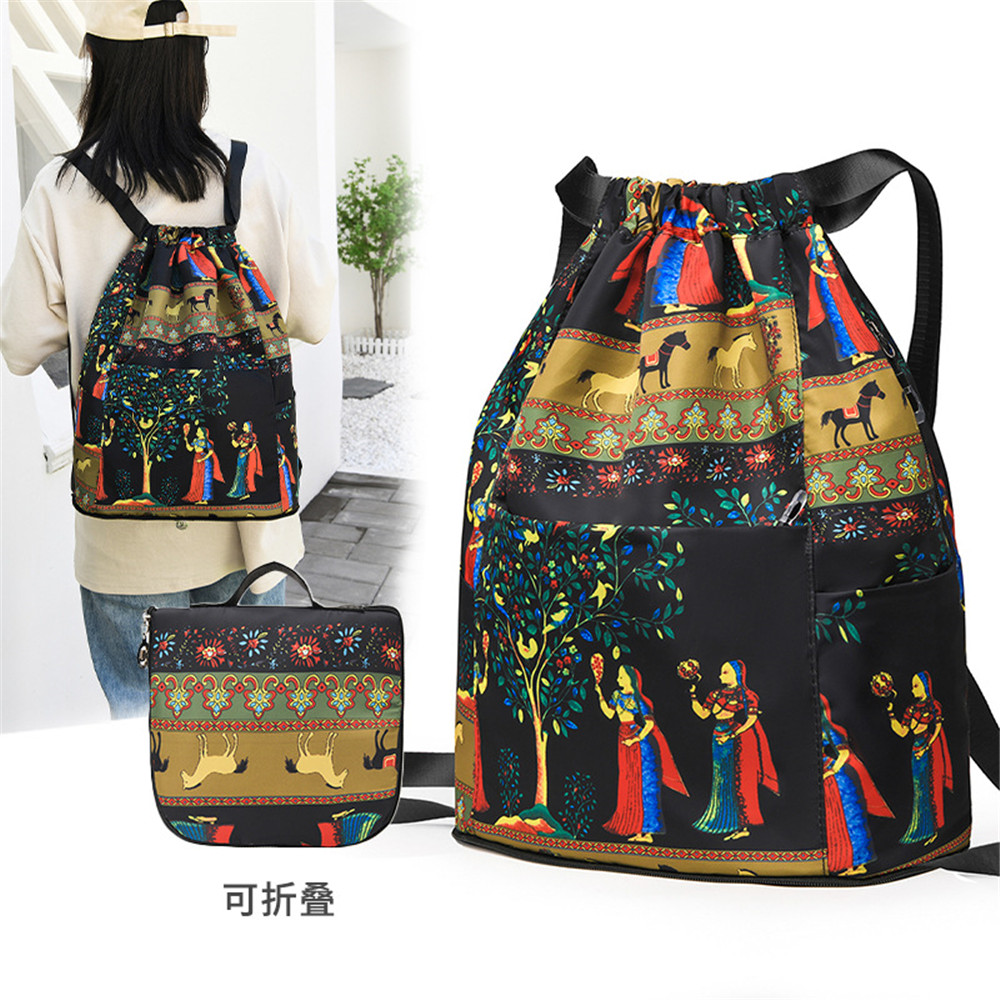 Drawstring Gym Bag - Torba sportowa damska torba ze sznurkiem