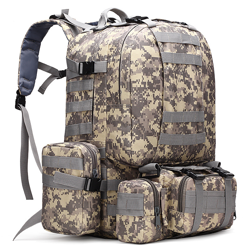 Plecak outdoorowy 50L, wielofu – Rucksack Military Style recenzja i cena
